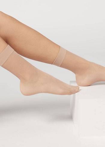 Calzedonia 20 Denier Sheer Çorap Kadın Bej Rengi | TR1877IS