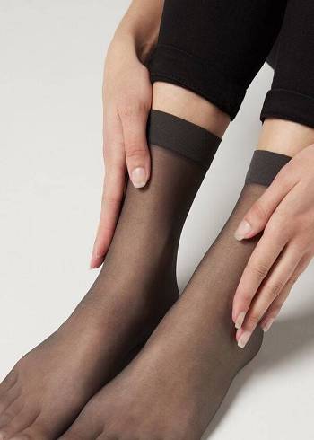 Calzedonia 20 Denier Sheer Çorap Kadın Gri | TR1884GL