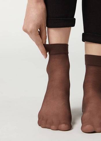 Calzedonia 20 Denier Sheer Çorap Kadın Kahve | TR1881SO