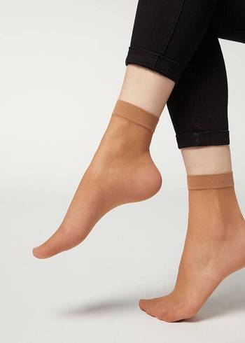 Calzedonia 20 Denier Sheer Çorap Kadın Kahverengi | TR1882DN