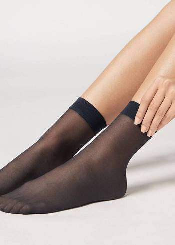 Calzedonia 20 Denier Sheer Çorap Kadın Mavi | TR1883FM