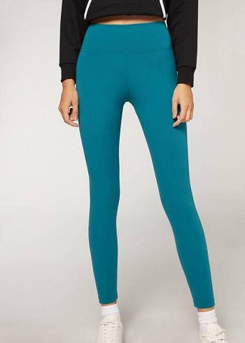 Calzedonia Active Tayt Kadın Mavi | TR1572GL