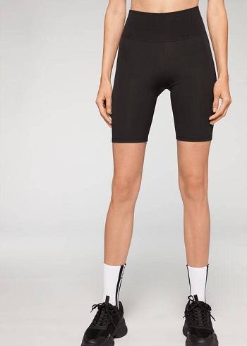 Calzedonia Atletik Bike Tayt Kadın Siyah | TR1570DN