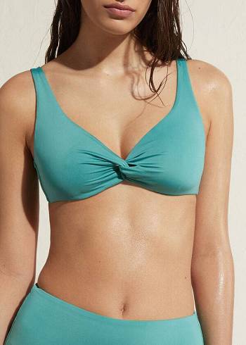 Calzedonia Balconette Indonesia Eco Bikini Üstleri Kadın Turkuaz | TR2524PQ