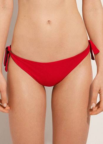 Calzedonia Bow Brazilian Indonesia Eco Bikini Altları Kadın Kırmızı | TR2888IS