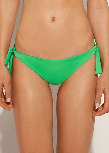 Calzedonia Bow Brazilian Indonesia Eco Bikini Altları Kadın Yeşil | TR2891TV