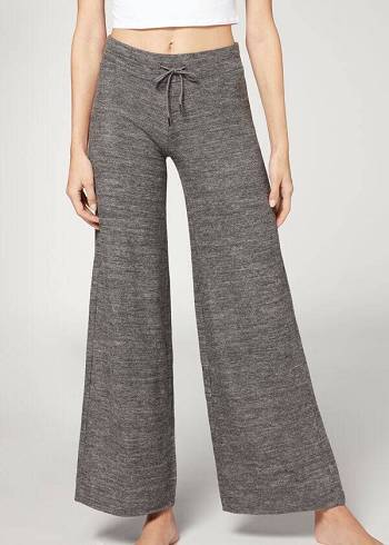 Calzedonia Cashmere Palazzo Tayt Kadın Gri | TR1567PQ