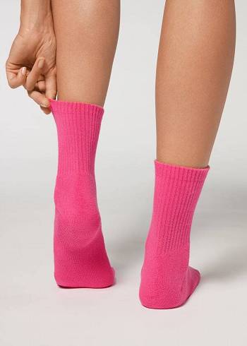 Calzedonia Crew Spor Çorap Erkek Pembe | TR1346VD