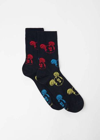 Calzedonia Disney Crew Çorap Erkek Mavi | TR1326EX