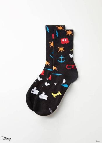 Calzedonia Disney Crew Çorap Erkek Siyah | TR1325WY