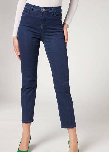 Calzedonia Eco Konfor Kot Pantolon Kadın Lacivert | TR1623FM