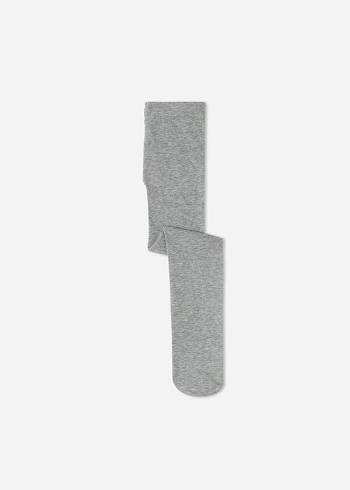 Calzedonia Eco Pamuklu Tayt Çocuk Gri | TR1229PQ