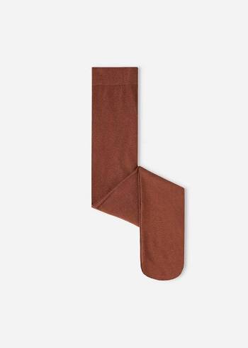 Calzedonia Eco Pamuklu Tayt Çocuk Kahverengi | TR1223RW