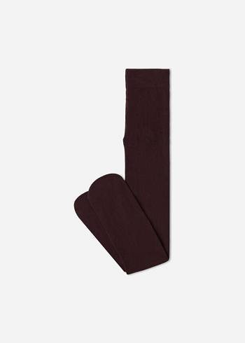 Calzedonia Eco Pamuklu Tayt Çocuk Kahverengi | TR1231SO