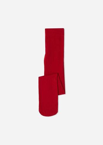Calzedonia Eco Pamuklu Tayt Çocuk Kırmızı | TR1232DN