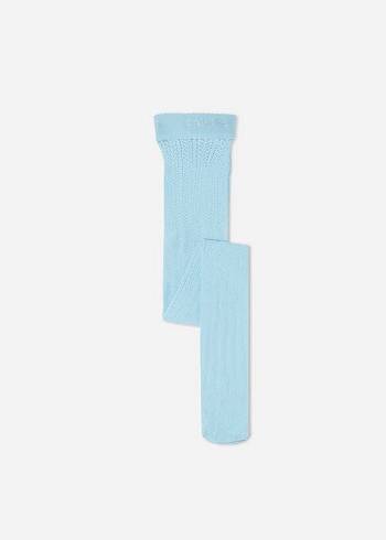 Calzedonia Fishnet Tayt Çocuk Mavi | TR1218NB