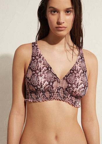 Calzedonia Fixed Triangle Sidney Bikini Üstleri Kadın Pembe | TR2476YU