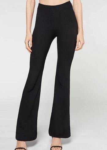 Calzedonia Flared Pantolon Kadın Siyah | TR1461IS