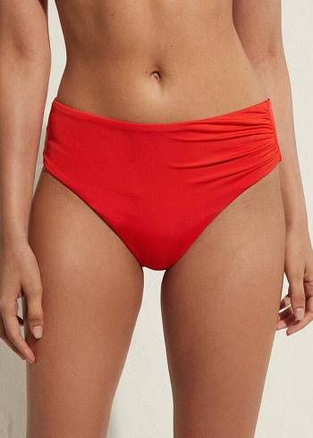 Calzedonia High Belli Indonesia Eco Bikini Altları Kadın Kırmızı | TR2766GL