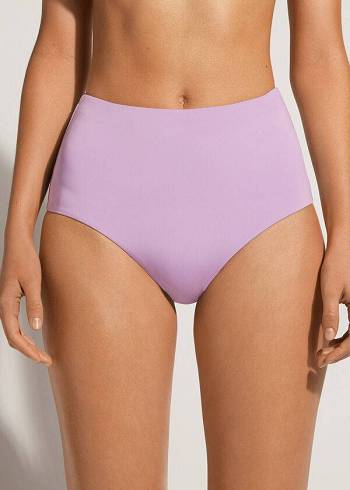 Calzedonia High Shaper Belli Indonesia Eco Bikini Altları Kadın Mor | TR2787SO