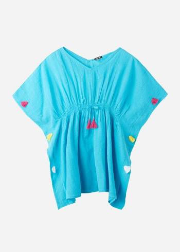 Calzedonia Kaftan with Tassels Mayo Çocuk Turkuaz | TR1106JJ