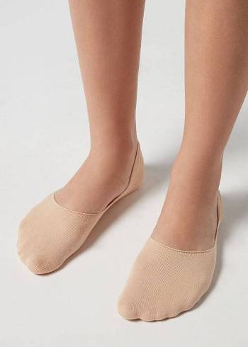 Calzedonia Pamuklu Invisible Çorap Erkek Kahverengi | TR1288JJ