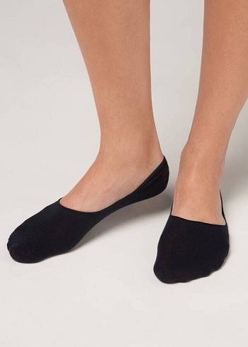 Calzedonia Pamuklu Invisible Çorap Erkek Mavi | TR1290LH
