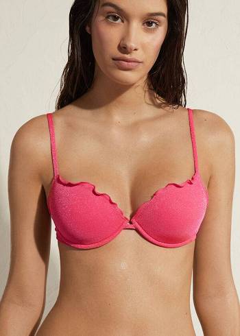 Calzedonia Push Up Formentera Bikini Üstleri Kadın Pembe | TR2250JJ