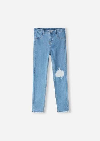 Calzedonia Ripped Stretch Sıska Tayt Çocuk Mavi | TR1053HK