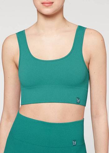 Calzedonia Seamless Nervürlü Cover Ups Kadın Turkuaz | TR2080EX