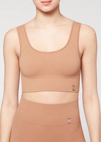 Calzedonia Seamless Nervürlü Cover Ups Kadın Bej Rengi | TR2082TV