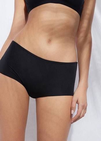 Calzedonia Shorts Indonesia Eco Bikini Altları Kadın Siyah | TR2638QZ