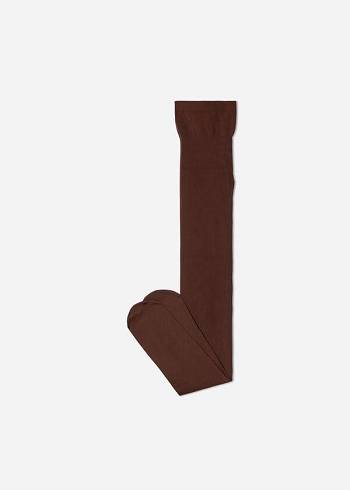 Calzedonia Soft Touch 50 Deniers Tayt Çocuk Kahverengi | TR1194QZ