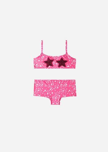Calzedonia Star Two-Piece Jam Mayo Çocuk Pembe | TR1142QZ