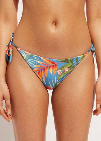 Calzedonia String Maui Bikini Altları Kadın Yeşil | TR2585QZ