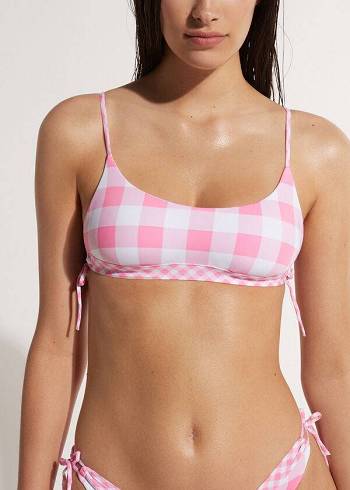 Calzedonia Tank Lione Bikini Üstleri Kadın Pembe | TR2210EX