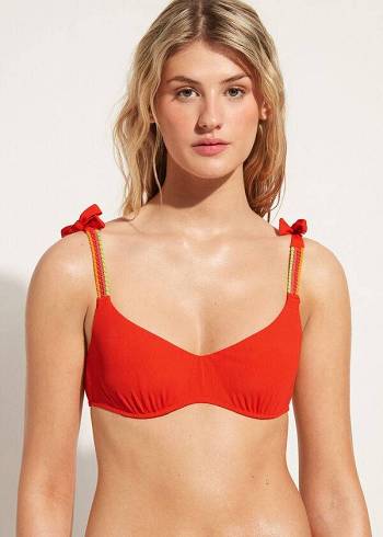 Calzedonia Tank-style Berlino Bikini Üstleri Kadın Kırmızı | TR2186TV