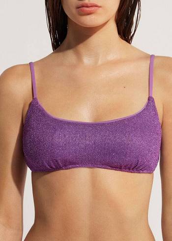 Calzedonia Tank-style Las Vegas Bikini Üstleri Kadın Mor | TR2180NB