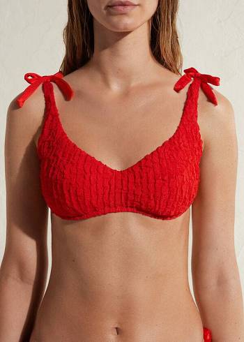 Calzedonia Tank-style Marrakech Bikini Üstleri Kadın Kırmızı | TR2177CE