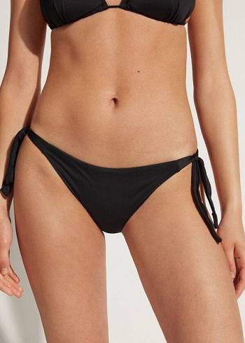 Calzedonia Tied Indonesia Bikini Altları Kadın Siyah | TR2546FM