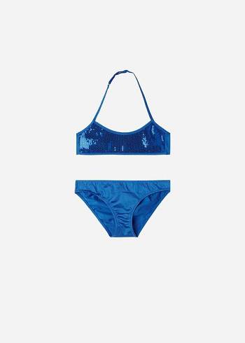 Calzedonia Two-Piece Cannes Mayo Çocuk Mavi | TR1122UT