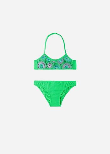 Calzedonia Two Piece Capri Mayo Çocuk Yeşil | TR1136XF