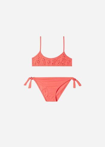 Calzedonia Two-Piece Corfù Mayo Çocuk Turuncu | TR1121YU