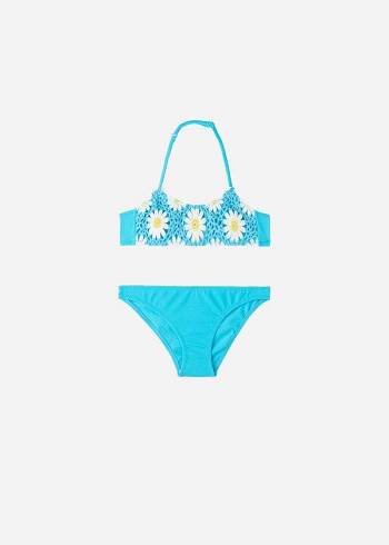 Calzedonia Two-Piece Margherita Mayo Çocuk Turkuaz | TR1119RW