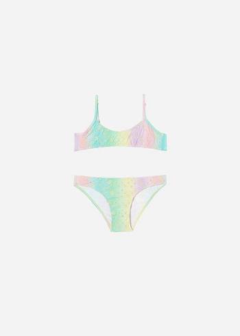 Calzedonia Two Piece Panama Mayo Çocuk Yeşil | TR1126AP