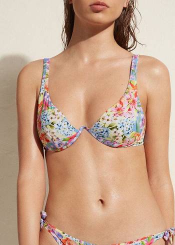 Calzedonia Yastıklı Push-Up Minorca Eco Bikini Üstleri Kadın Renkli | TR2325QZ